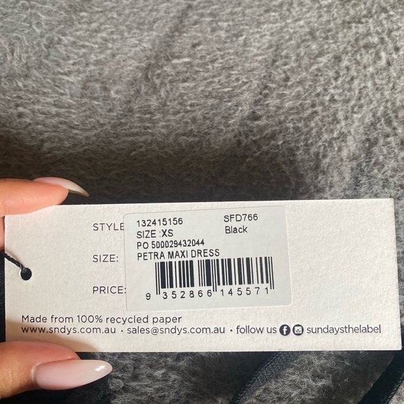 REVOLVE Black Maxi Cut Out Dress with Slit - Picture 9 of 9